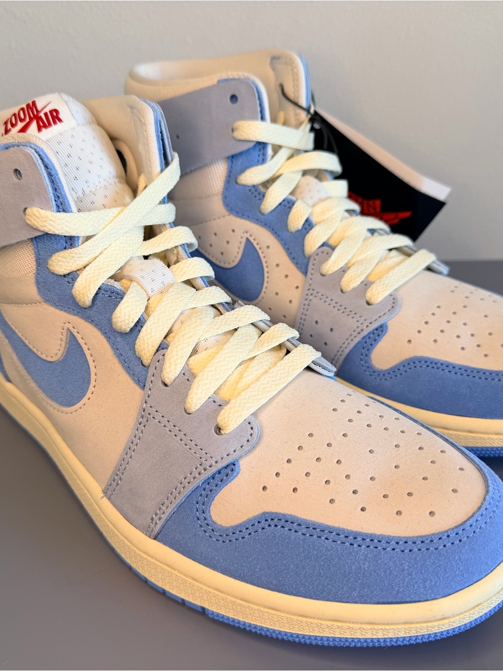 Air Jordan 1 High Zoom CMFT 2 University Blue Grey Women’s Size 9 NWT